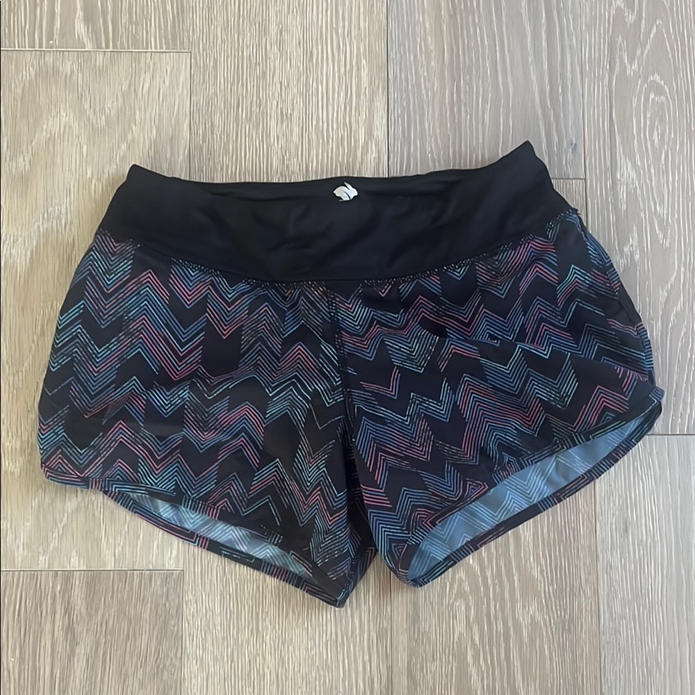 Black Zigzag Women's Shorts